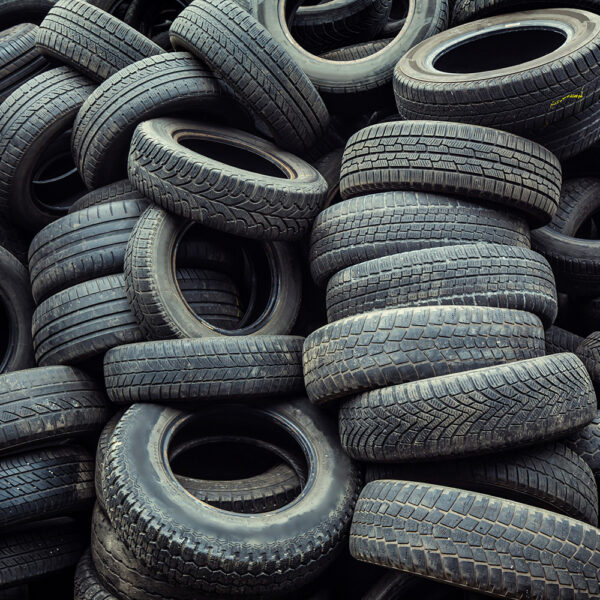 bunch of used tires
